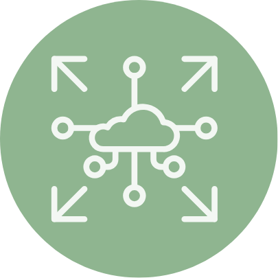 An icon representing scalability