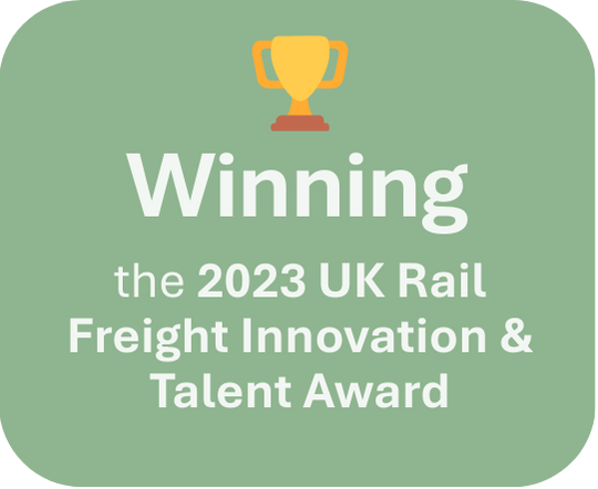 and winning the 2023 UK Rail Freight Innovation & Talent Award