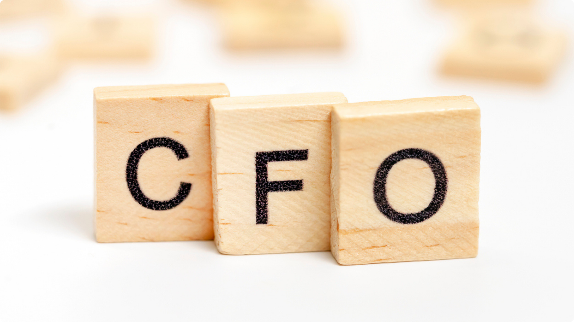 Benefits of a fractional cfo shown my wooden blocks